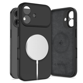 Tech-Protect Silikone MagSafe cover til iPhone 17 - Sort - reFix.dk