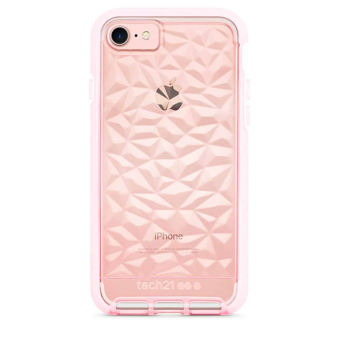 Tech21 Evo Gem cover til iPhone 8 / 7 i rosa - reFix.dk