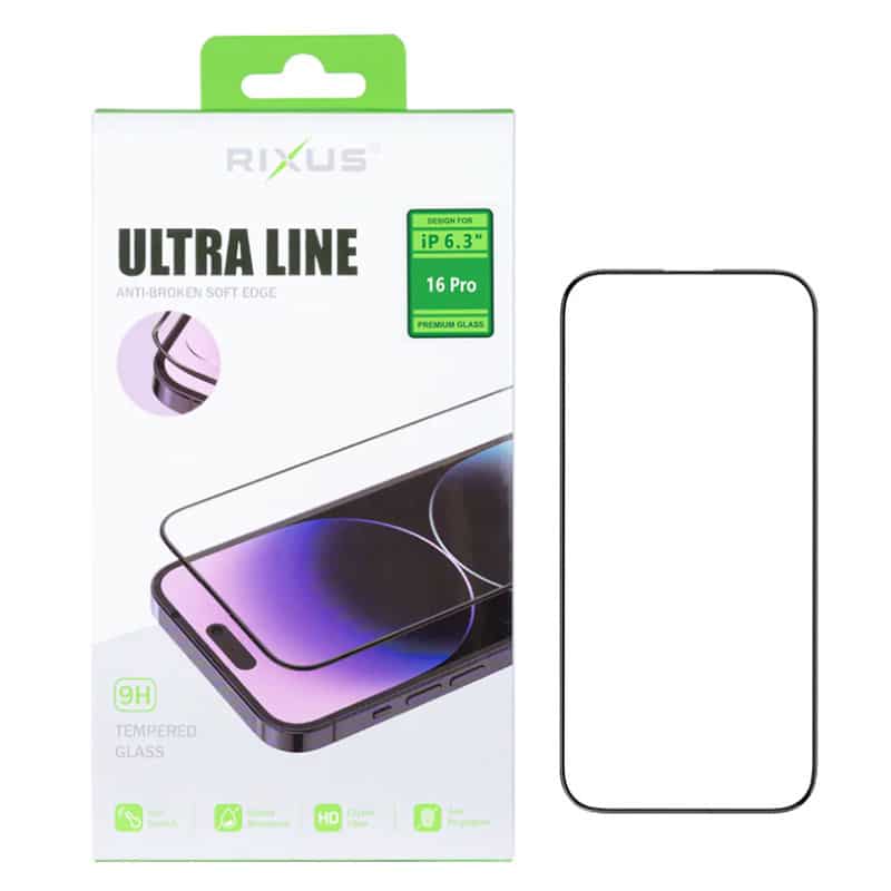 Ultra tynd full cover skærmbeskyttelse til iPhone 16 Pro - 1 - reFix.dk