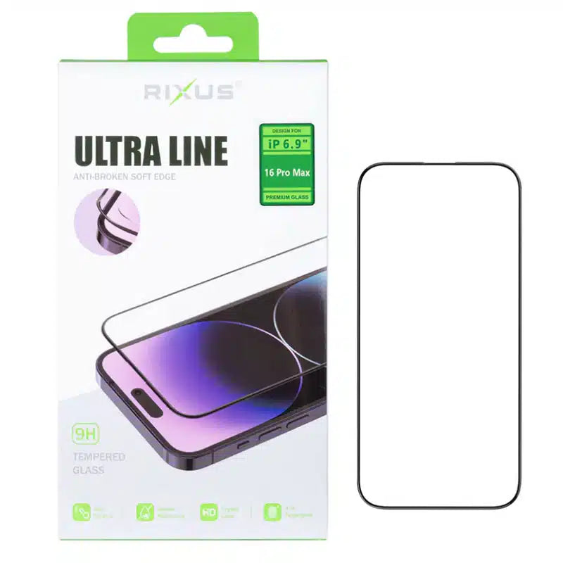 Ultra tynd full cover skærmbeskyttelse til iPhone 16 Pro Max - reFix.dk