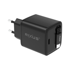 USB-C Hurtig Oplader 45W / 30W – Udtrækkeligt Kabel - 2 - reFix.dk