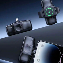 Wozinsky 3-i-1 Mini 5000mAh 15W Powerbank med Lightning - Sort - 3 - reFix.dk