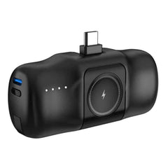 Wozinsky 3-i-1 Mini 5000mAh 15W Powerbank med USB-C - sort 2 - reFix.dk