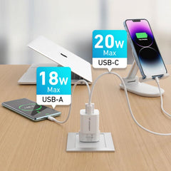 Wozinsky 33W GaN hurtig oplader (USB-A & USB-C) - 2 - reFix.dk