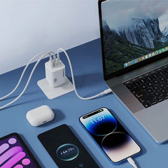 Wozinsky 65W GaN hurtig oplader - 2xUSB-C og 1xUSB - 2 - reFix.dk