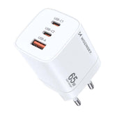 Wozinsky 65W GaN hurtig oplader - 2xUSB-C og 1xUSB - reFix.dk