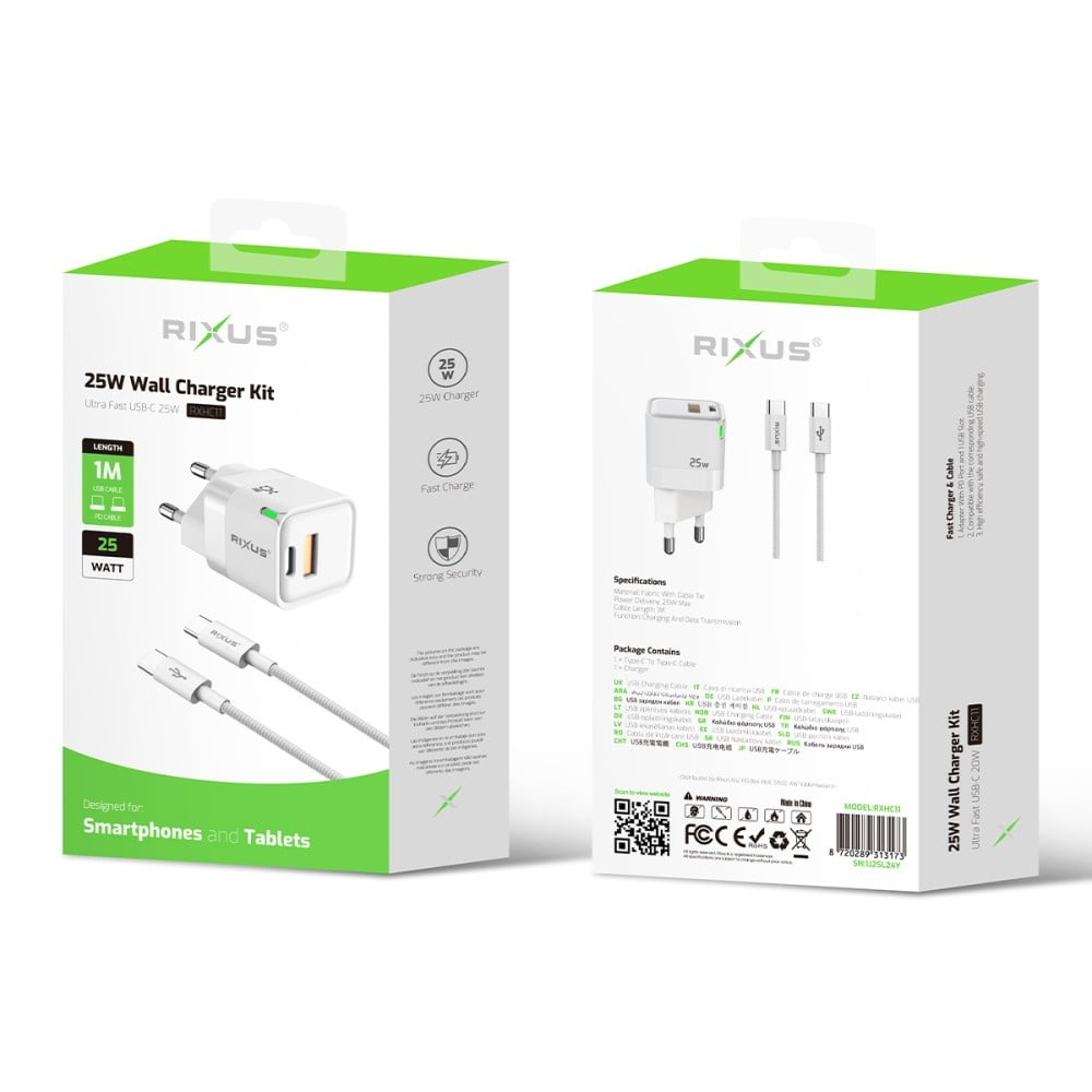 25W Hurtig Oplader USB-C - 2 - reFix.dk