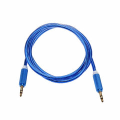 Powerstar AUX kabel 3.5mm blå - reFix.dk