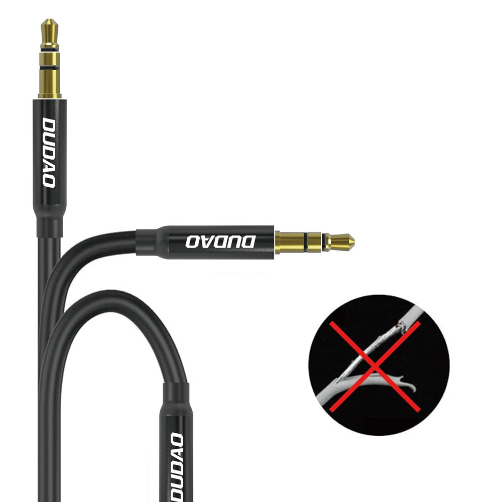 AUX Kabel 3.5mm (1 m) – Mini Jack til Bil & Højtaler Durable | reFix.dk