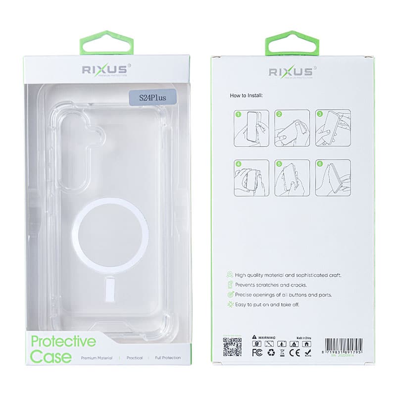 Akryl clear case med MagSafe til Samsung S24 Plus - 2 - reFix.dk