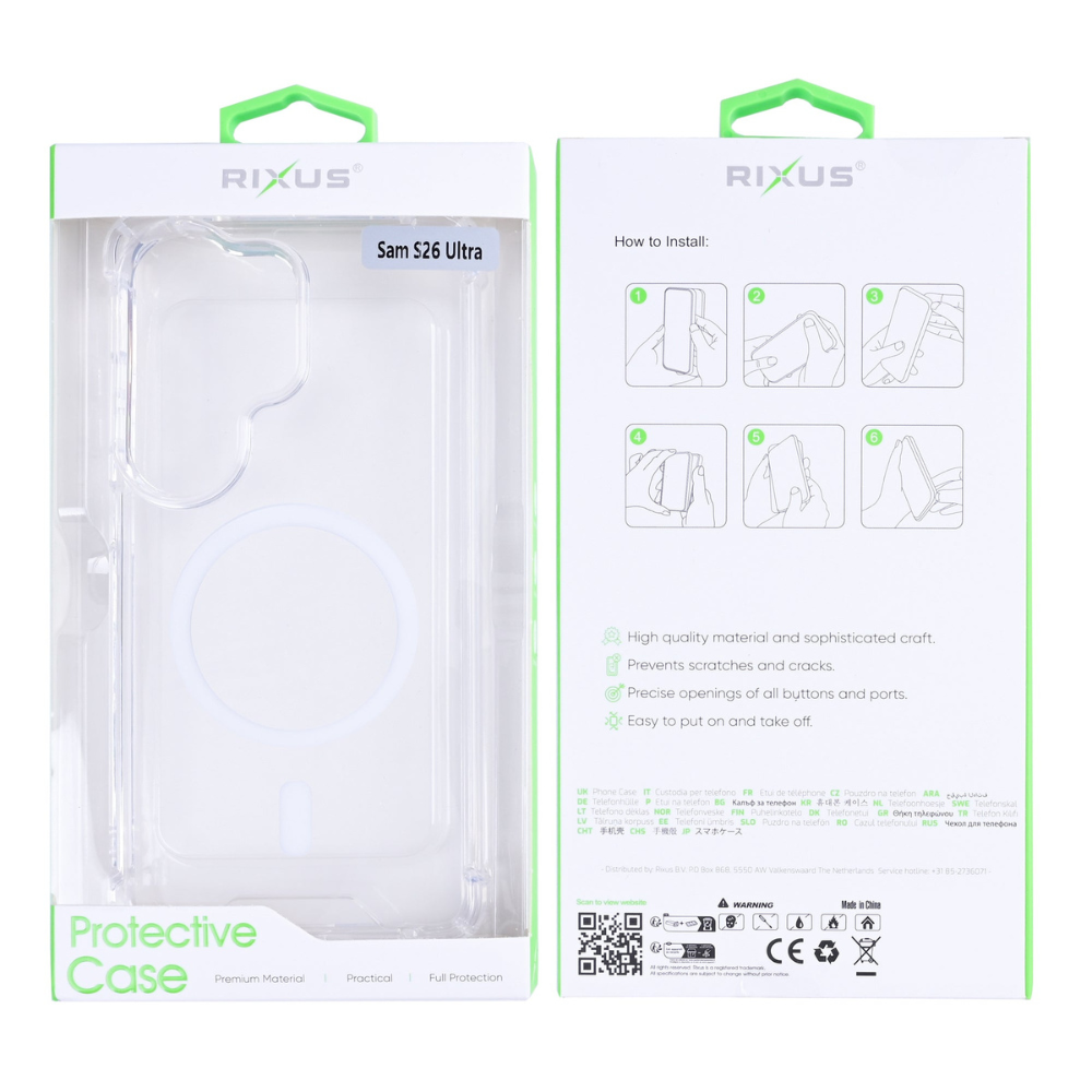 Akryl Clear Case med MagSafe til Samsung S26 Ultra - reFix.dk