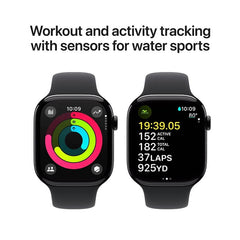 Apple Watch Series 10 46mm Jet Black Aluminium (GPS) Workout - reFix.dk