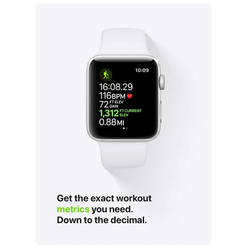 Apple Watch Series 3 38mm Space Gray Aluminium (GPS) Workout - reFix.dk