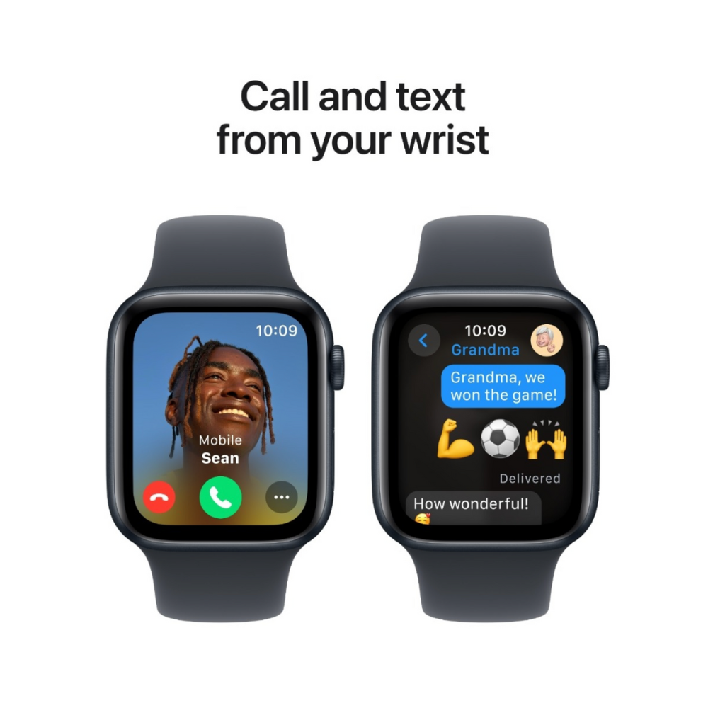 Apple Watch SE 44mm (2020) Space Grey  - Ring og SMS - reFix.dk