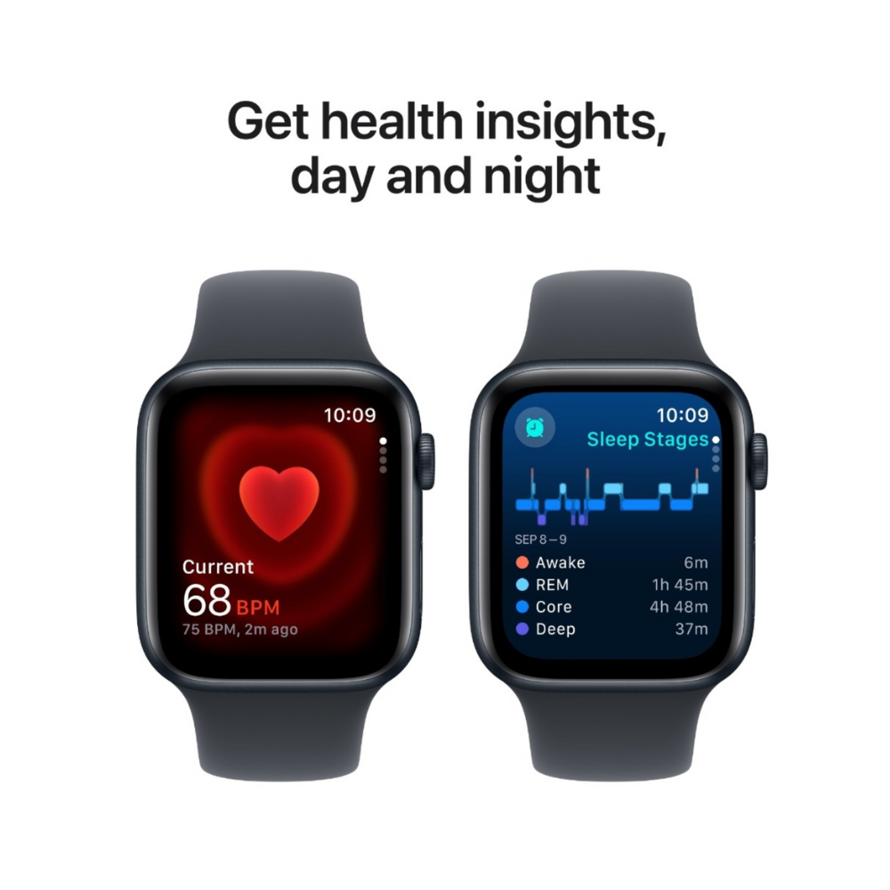 Apple Watch SE 44mm (2020) Space Grey - Helbredsstatistik - reFix.dk