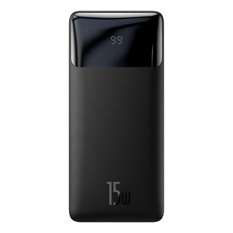 Baseus Powerbank 10000mAh – 15W Hurtig Opladning & Digital Display - sort | reFix.dk