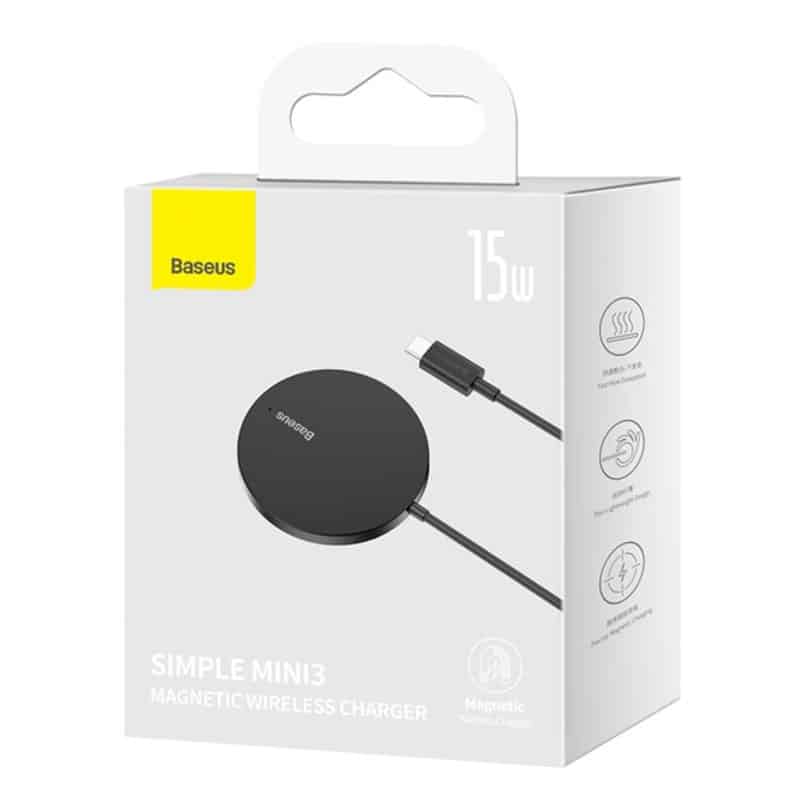 Baseus simple mini3 trådløs MagSafe oplader (15 W) - 5 - reFix.dk