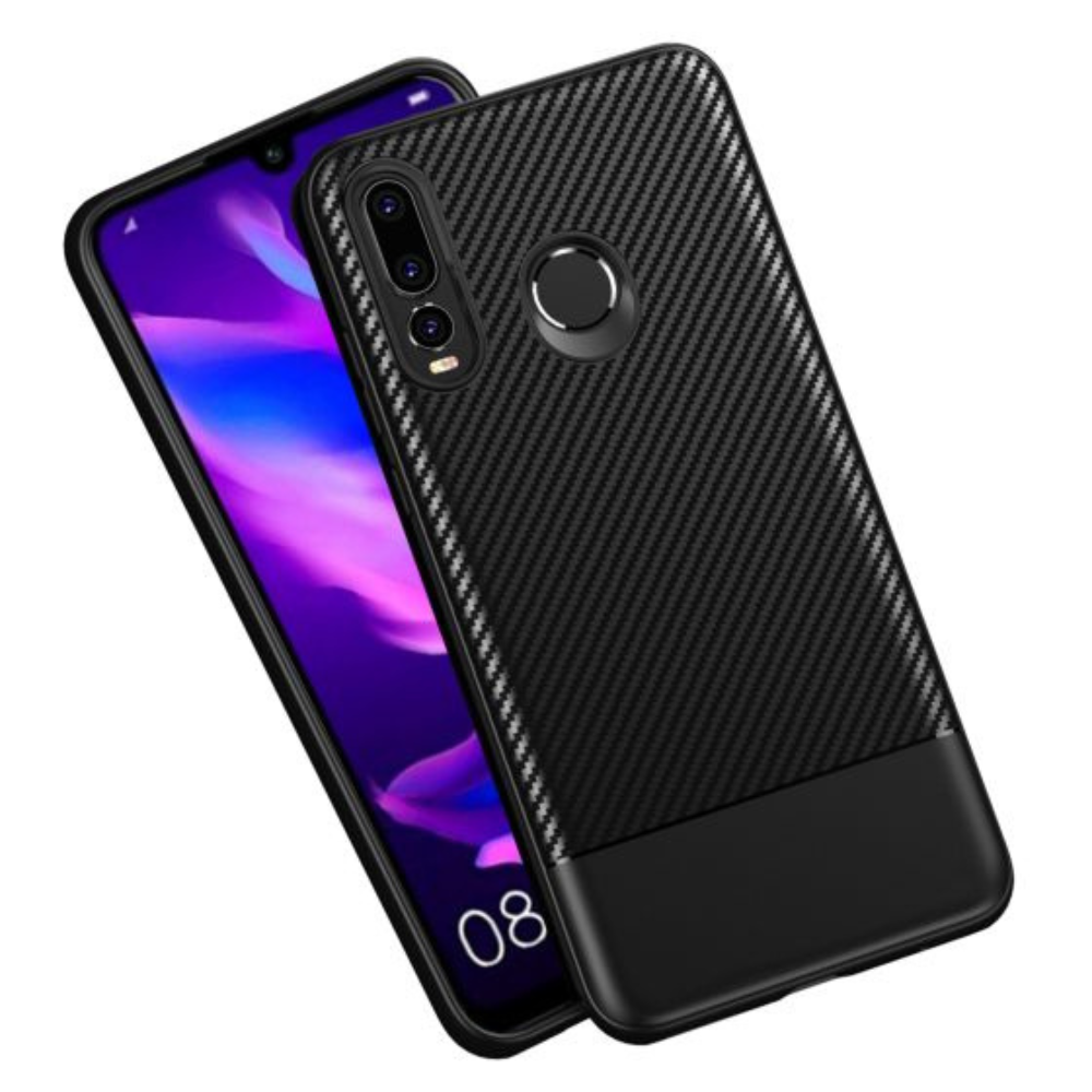 Carbon beskyttelses cover til Huawei P30 Lite - 1 - reFix.dk