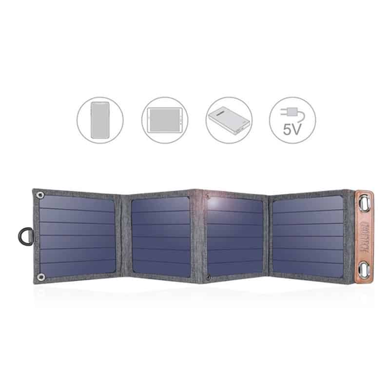 Choetech 14W solcellepanel oplader - 5 - reFix.dk