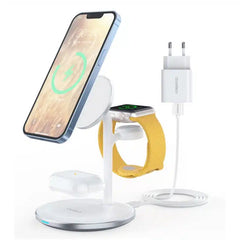 Choetech 15W 3-i-1 trådløs oplader til iPhone, AirPods og Apple Watch - reFix.dk