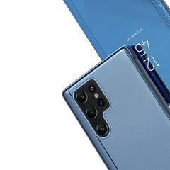 Clear view cover til Samsung S24 Ultra - Sort