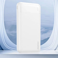 Dudao 10000mAh powerbank med USB-C / USB-A (10W) - Hvid