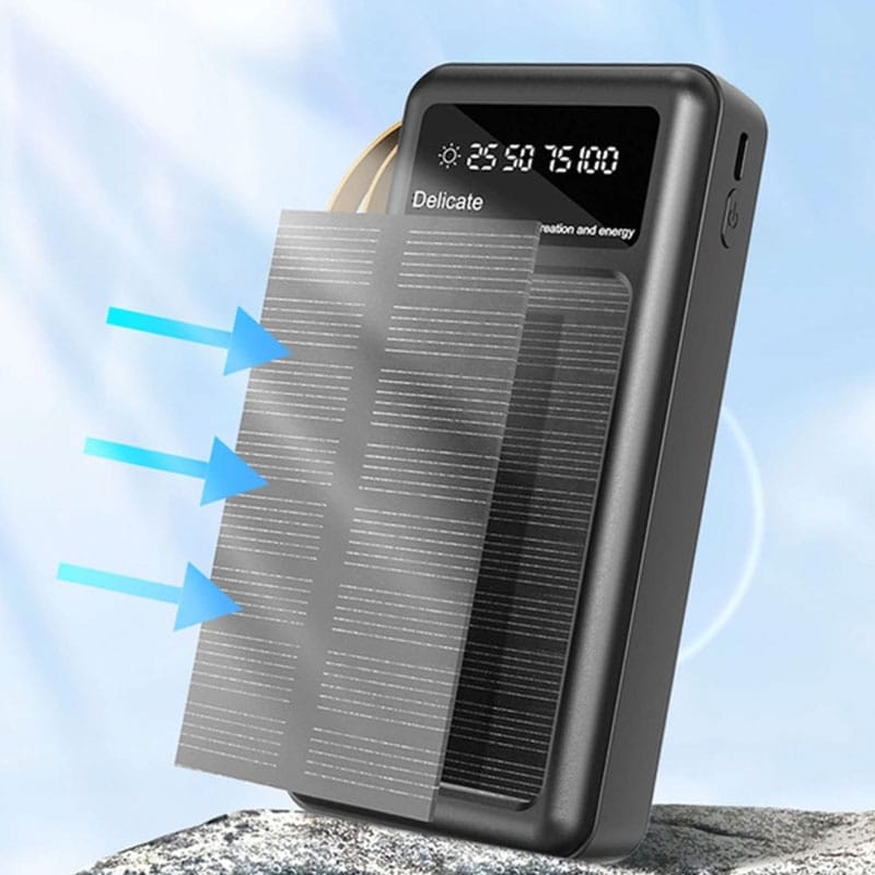 Dudao 20000mAh solcelle powerbank - 2 - reFix.dk