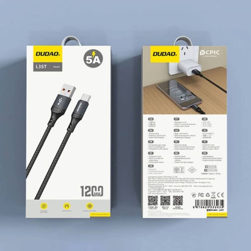 Dudao USB-C til USB kabel (1.2m) - Sort