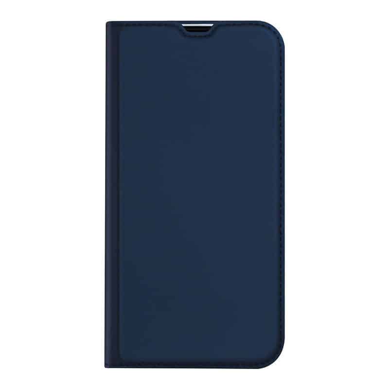 Dux Ducis læder flip cover til iPhone 14 blå - reFix.dk