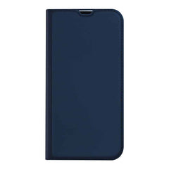 Dux Ducis læder flip cover til iPhone 14 blå - reFix.dk