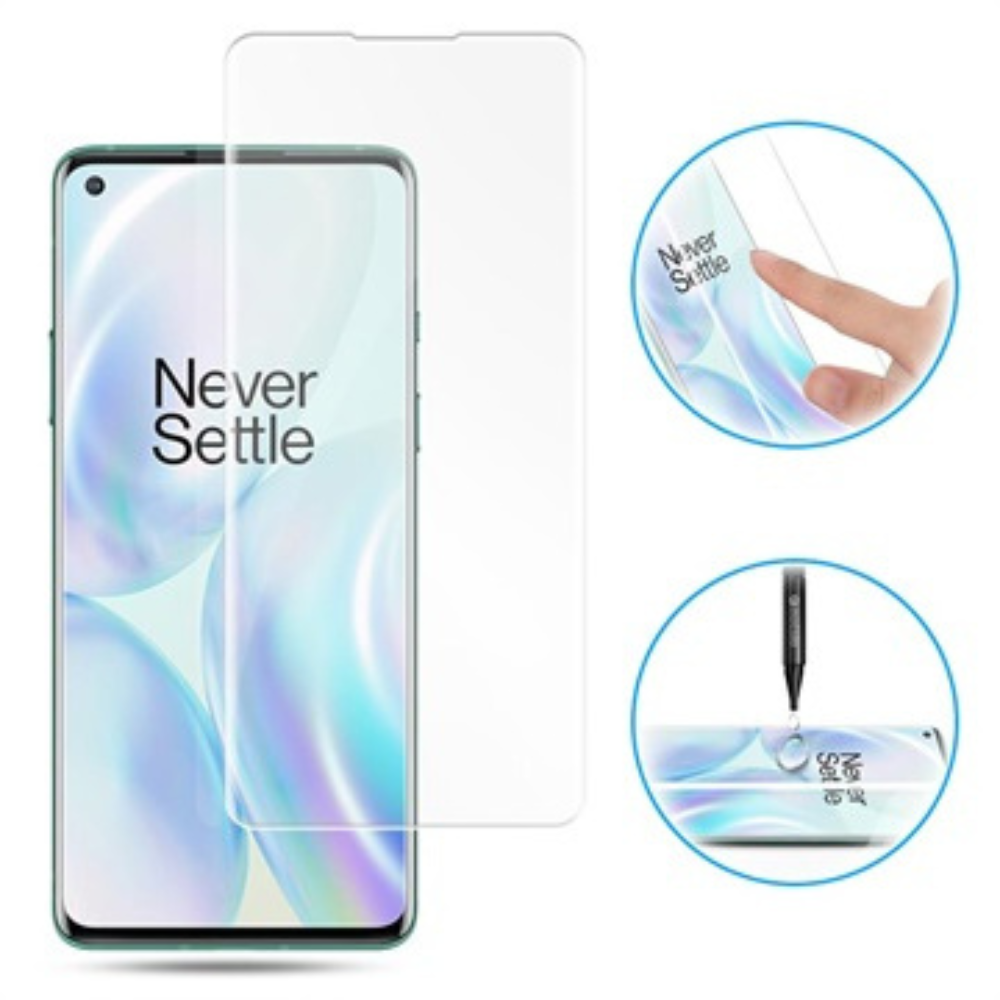 Full cover curved UV skærmbeskyttelse til OnePlus 7 Pro - 2 - reFix.dk