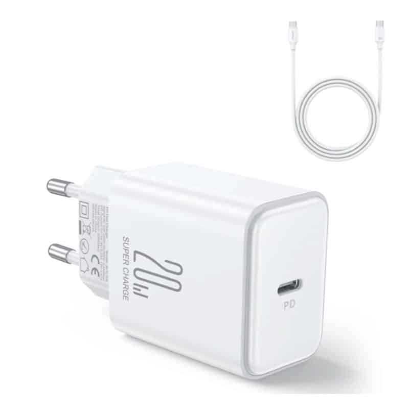 Joyroom USB-C PD 20W oplader med USB-C kabel (1m) - reFix.dk