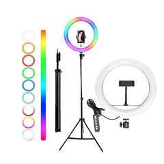 LED Ring light med tripod stativ til TikTok videoer - reFix.dk