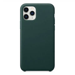 PeelCas læder cover til iPhone - mørkegrøn - reFix.dk