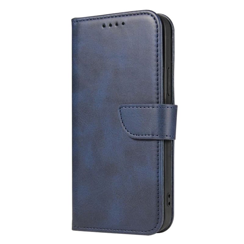 Læder flip cover til Samsung S24 Plus - Blå - reFix.dk