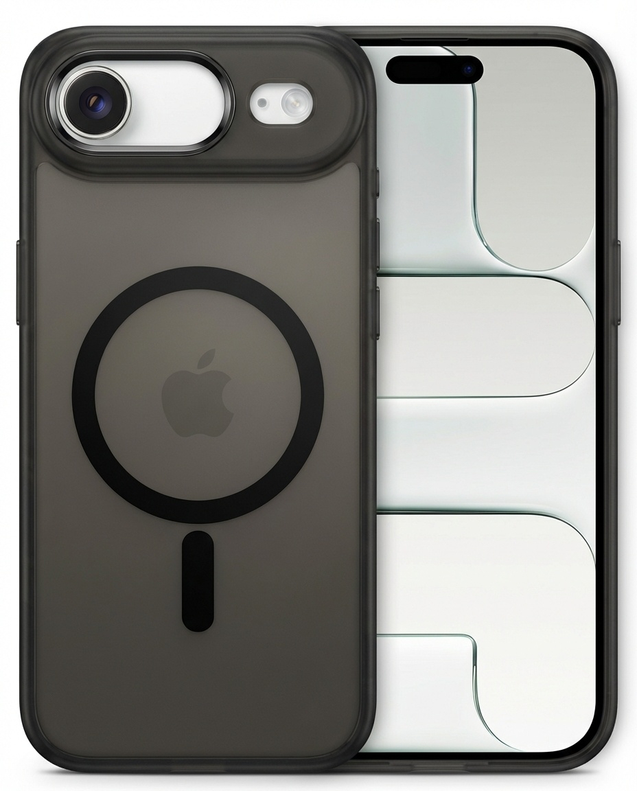 iPhone 17 Air Cover – Magnetisk MagSafe Cover (Sort) | reFix.dk
