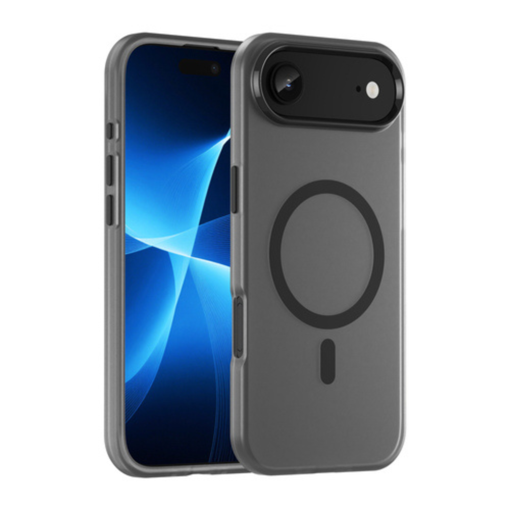 iPhone 17 Air Cover – Clear Case med MagSafe (Sort) | reFix.dk