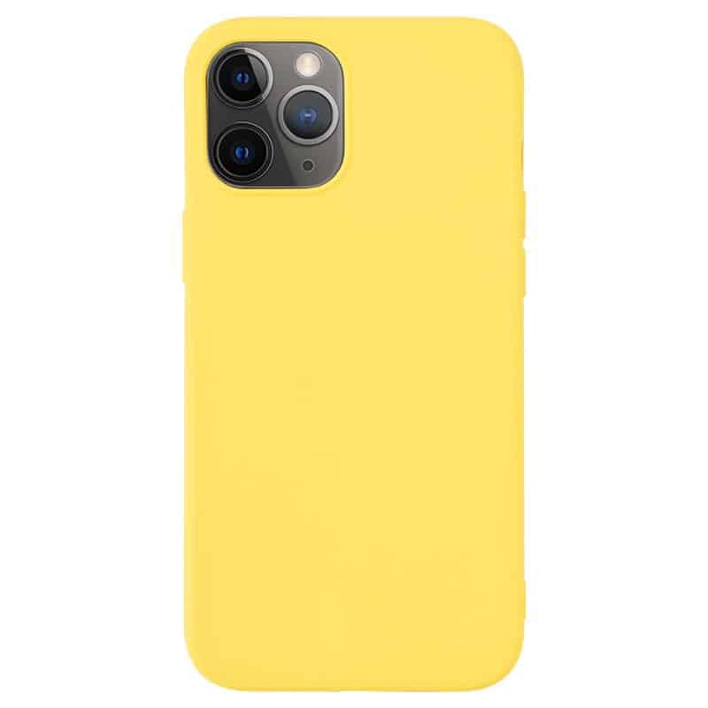 Original silikone cover til iPhone 11 Pro - pastel gul - reFix.dk