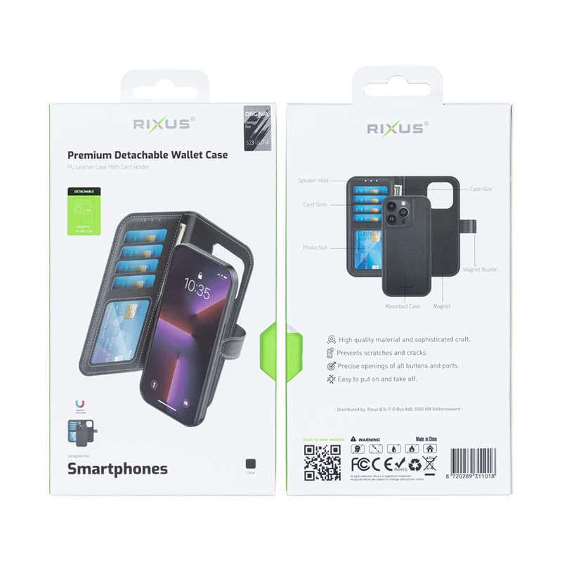Premium magnetisk flip cover til Samsung S23