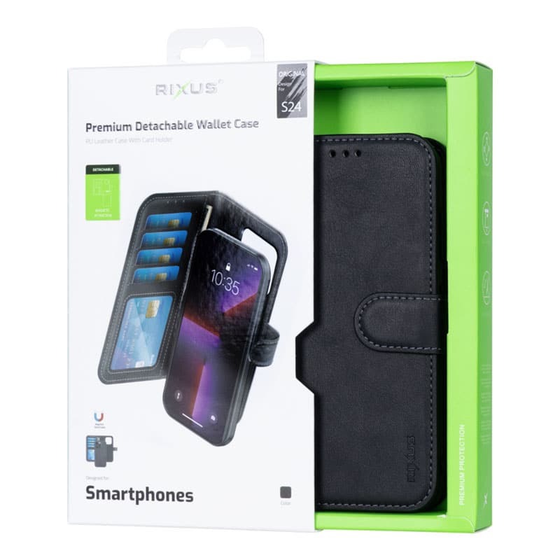 Premium magnetisk flip cover til Samsung S24 - 3 - reFix.dk