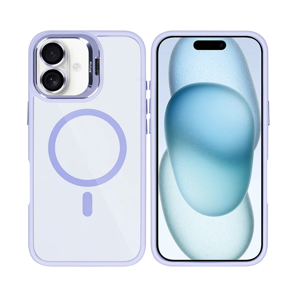 Premium Clear Case med MagSafe til iPhone 16 Plus - Lyselilla - reFix.dk
