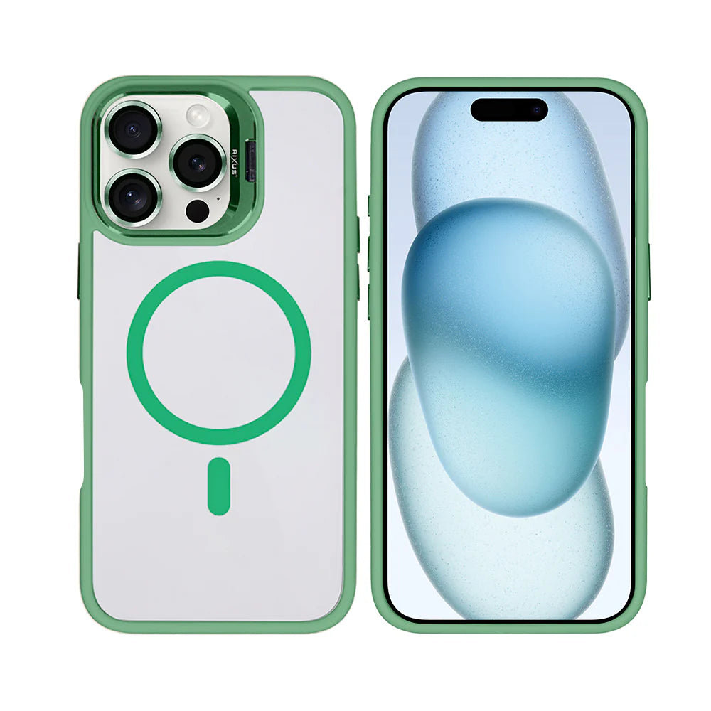 Premium clear case til iPhone 16 Pro Max- lysegrøn - reFix.dk