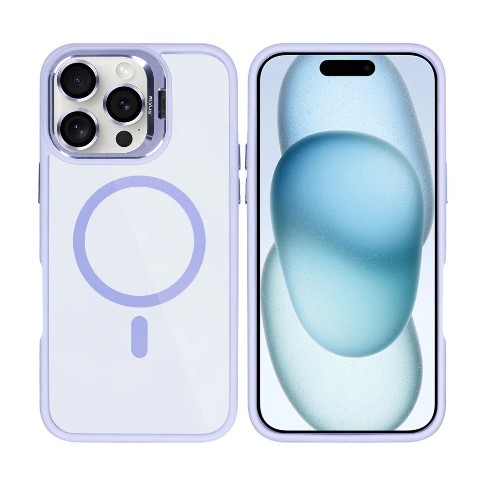 Premium Clear Case med MagSafe til iPhone 16 Pro Max - Lyselilla - reFixdk