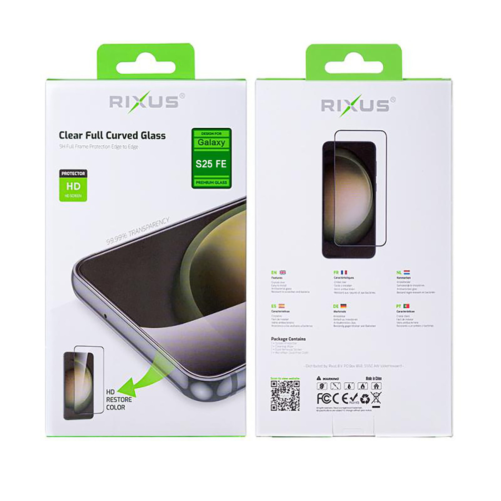 Premium Full cover skærmbeskyttelse til Samsung S25 FE - 1 - reFix.dk