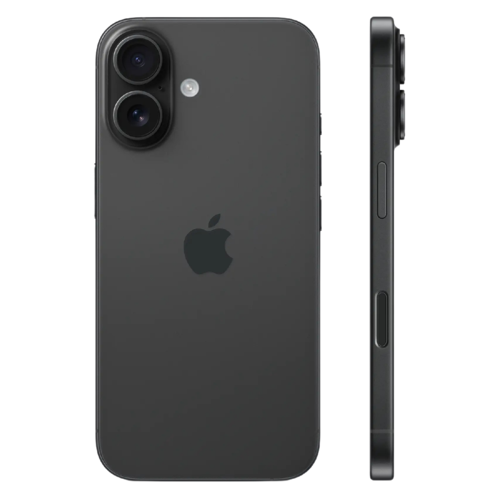 Refurbished iPhone 16 128GB Sort Side | reFix.dk