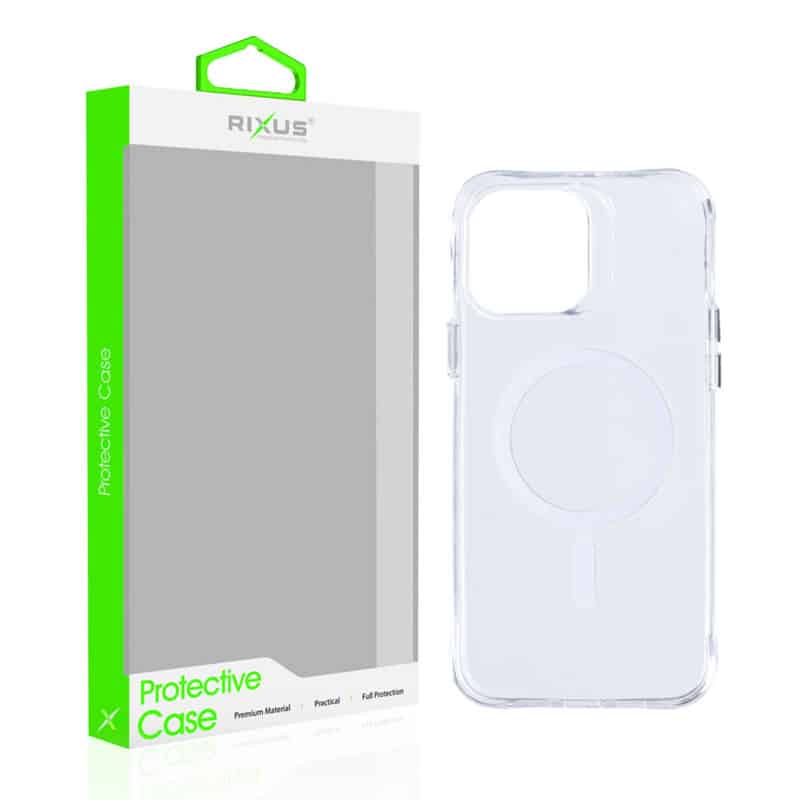Rixus Akryl clear case med MagSafe til iPhone 14 - 3 - reFix.dk