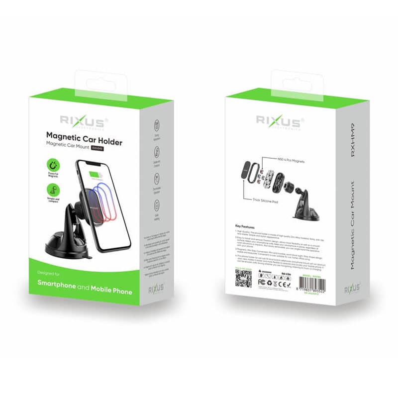 Rixus magnetisk 360 graders mobilholder