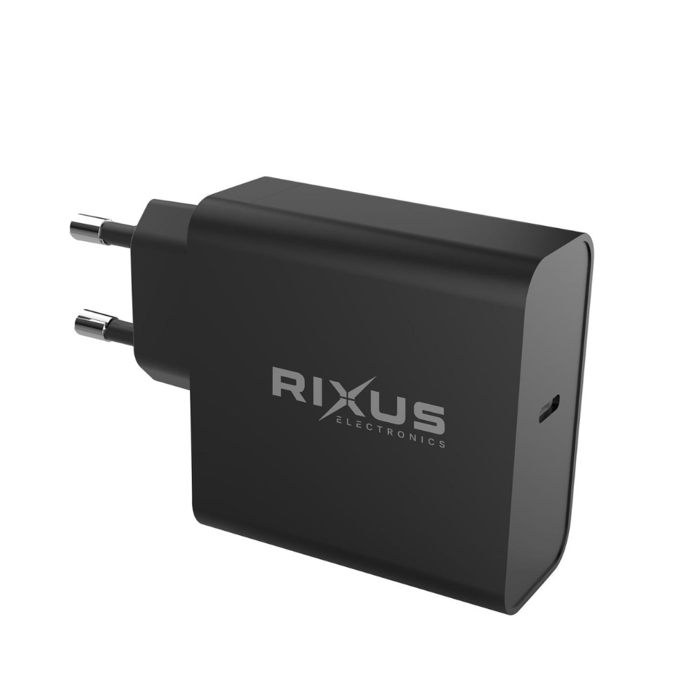 Rixus 65W Universel USB-C Oplader - sort - reix.dk