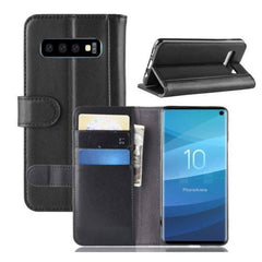 Læder flip cover til Samsung S10 Plus