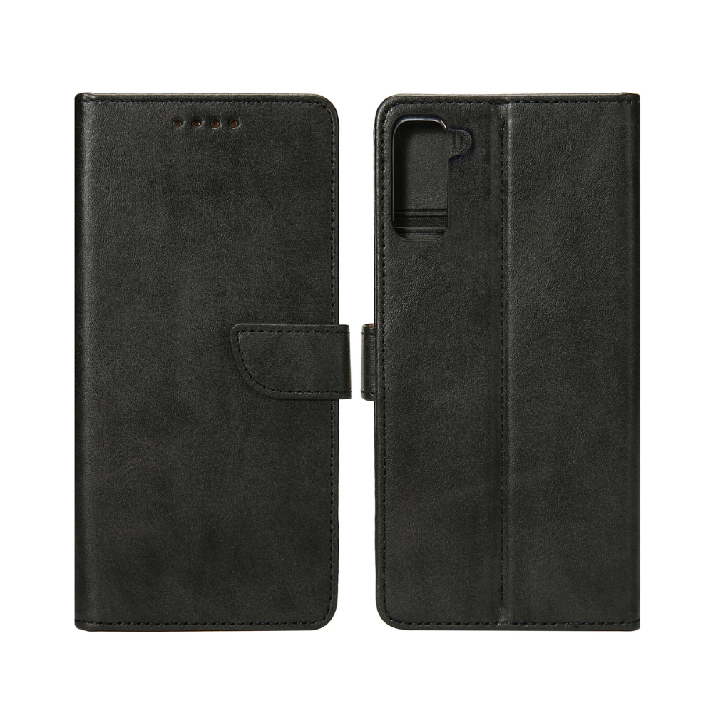 Samsung S21 Cover – Rixus Læder Flip Cover med Kortholder - reFix.dk